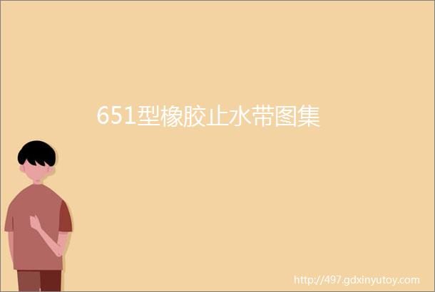 651型橡胶止水带图集